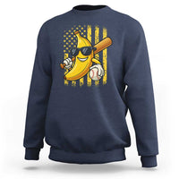 Retro Bananas Sweatshirt Vintage American Flag Banana Lover - Wonder Print Shop