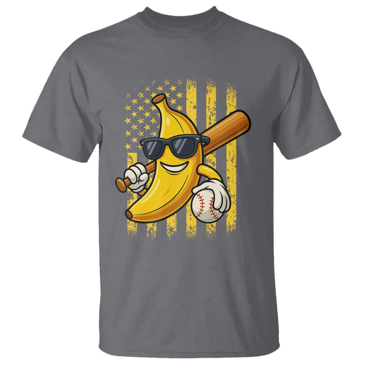Retro Bananas T Shirt Vintage American Flag Banana Lover - Wonder Print Shop