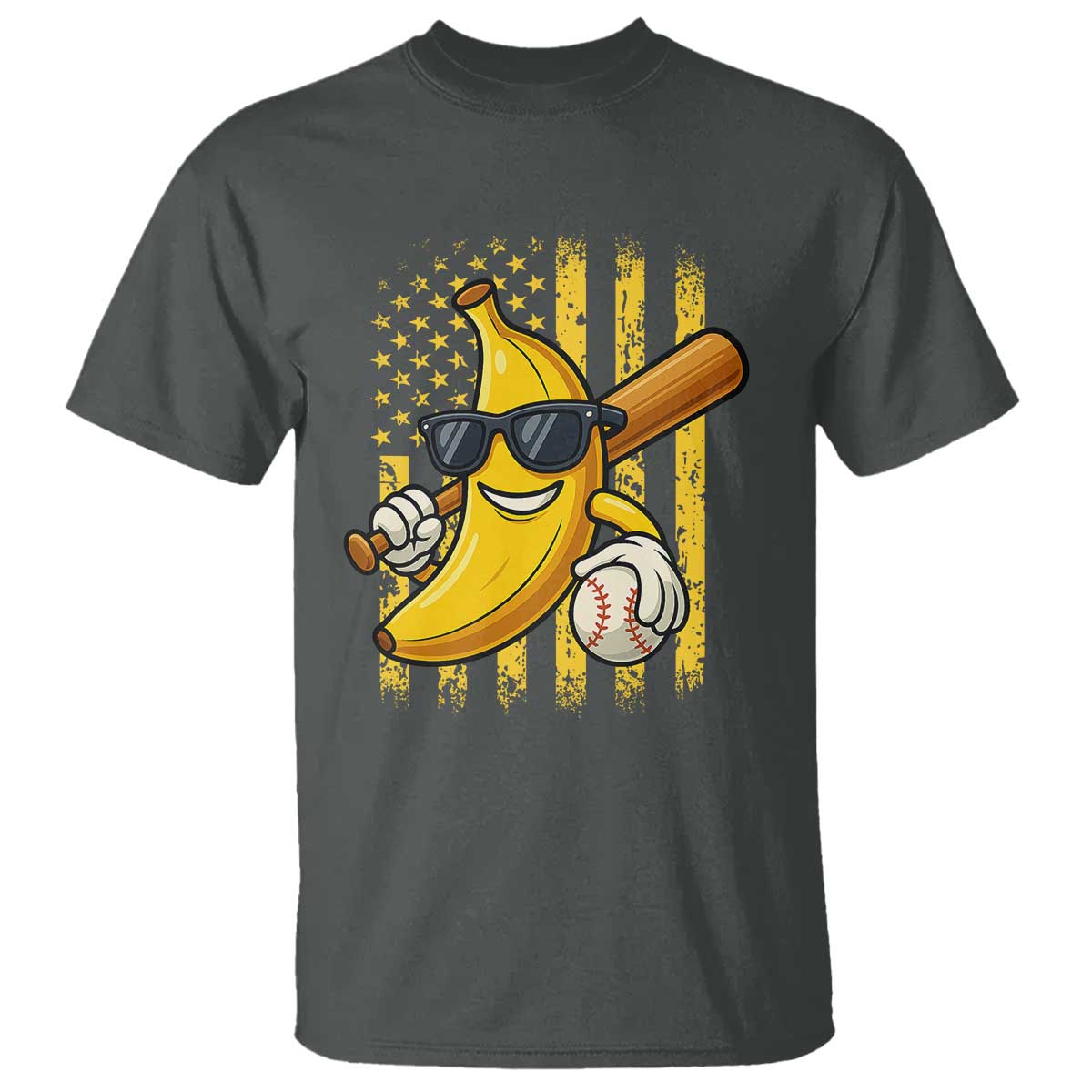 Retro Bananas T Shirt Vintage American Flag Banana Lover - Wonder Print Shop