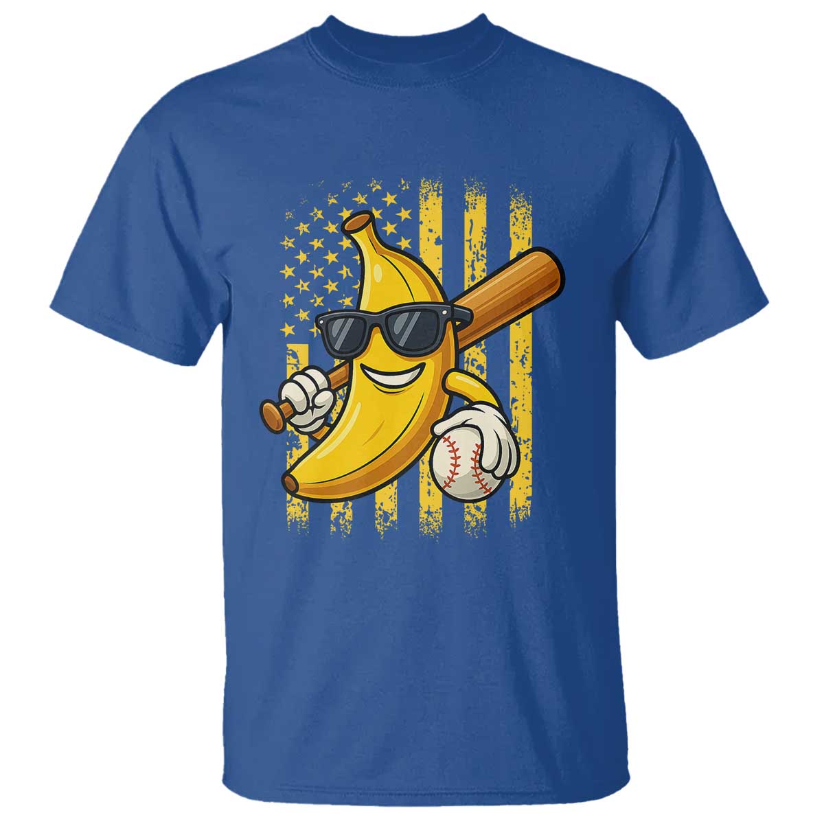 Retro Bananas T Shirt Vintage American Flag Banana Lover - Wonder Print Shop