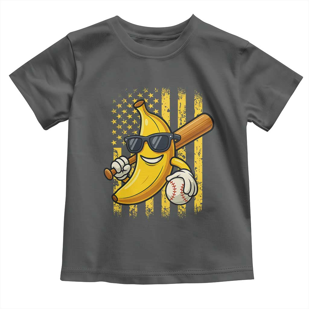 Retro Bananas Toddler T Shirt Vintage American Flag Banana Lover - Wonder Print Shop