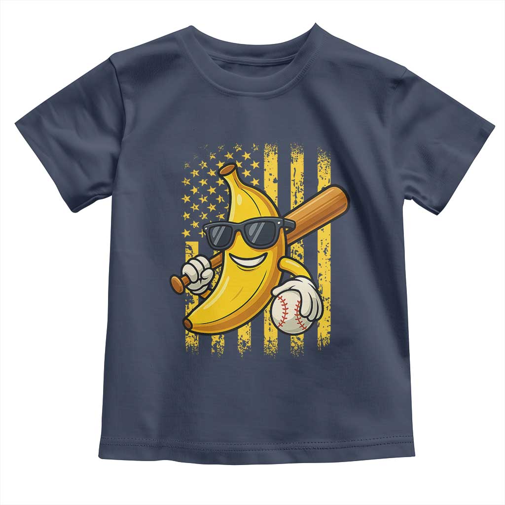 Retro Bananas Toddler T Shirt Vintage American Flag Banana Lover - Wonder Print Shop