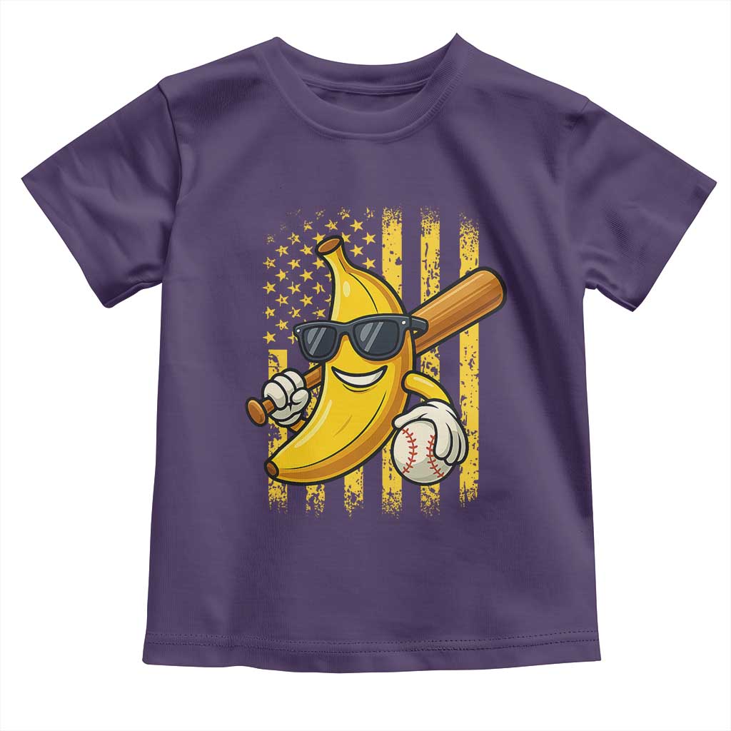 Retro Bananas Toddler T Shirt Vintage American Flag Banana Lover - Wonder Print Shop
