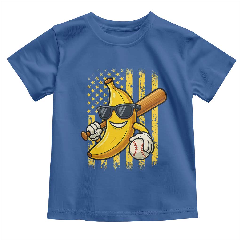 Retro Bananas Toddler T Shirt Vintage American Flag Banana Lover - Wonder Print Shop