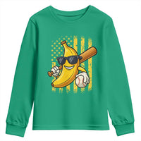 Retro Bananas Youth Sweatshirt Vintage American Flag Banana Lover - Wonder Print Shop