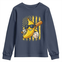 Retro Bananas Youth Sweatshirt Vintage American Flag Banana Lover - Wonder Print Shop