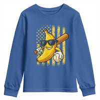 Retro Bananas Youth Sweatshirt Vintage American Flag Banana Lover - Wonder Print Shop