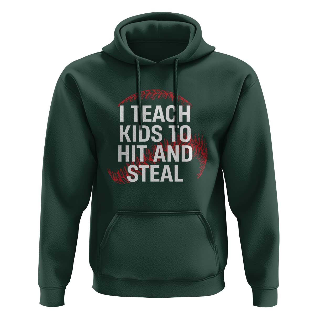 Baseball Coach Hoodie I Teach Kids To Hit And Steal