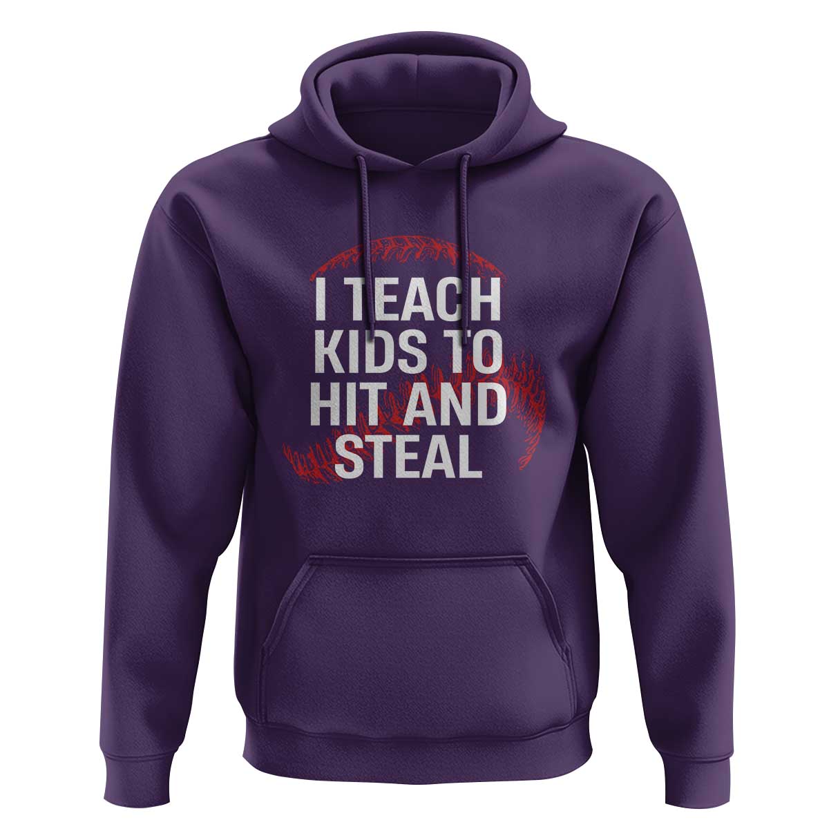 Baseball Coach Hoodie I Teach Kids To Hit And Steal