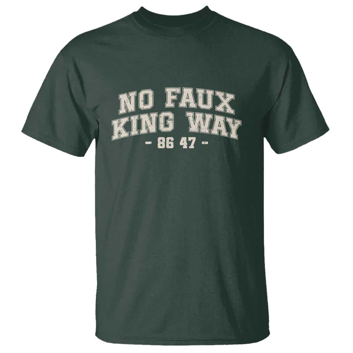 Snarky No Kings In America T Shirt No Faux King Way 86 47 Vintage Retro