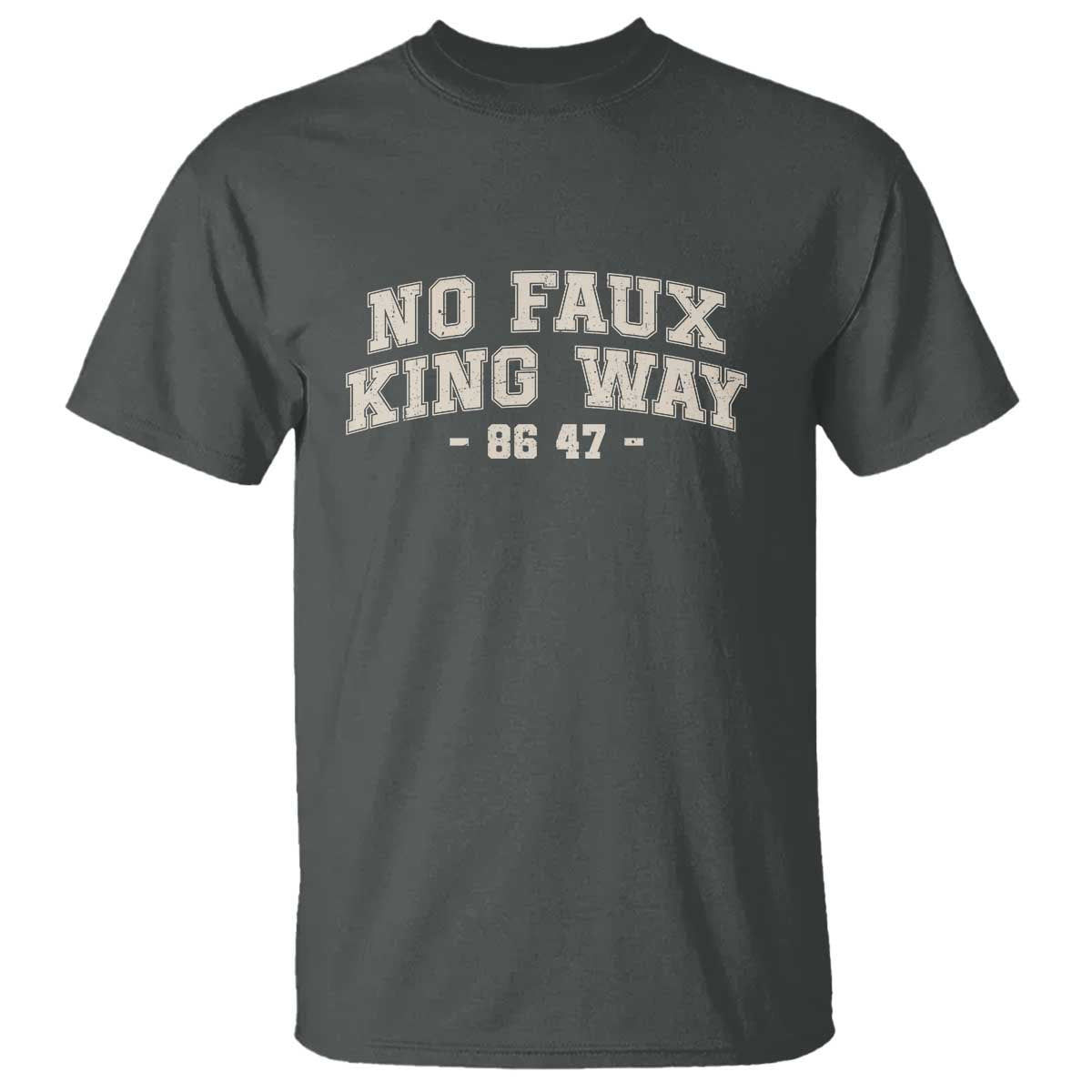 Snarky No Kings In America T Shirt No Faux King Way 86 47 Vintage Retro