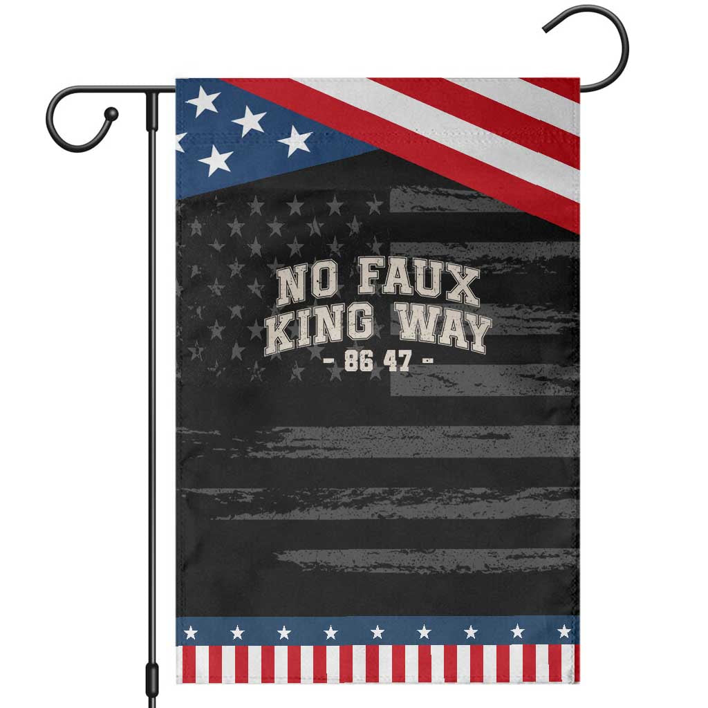 Snarky No Kings In America Garden Flag No Faux King Way 86 47 Vintage Retro
