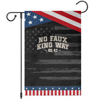 Snarky No Kings In America Garden Flag No Faux King Way 86 47 Vintage Retro