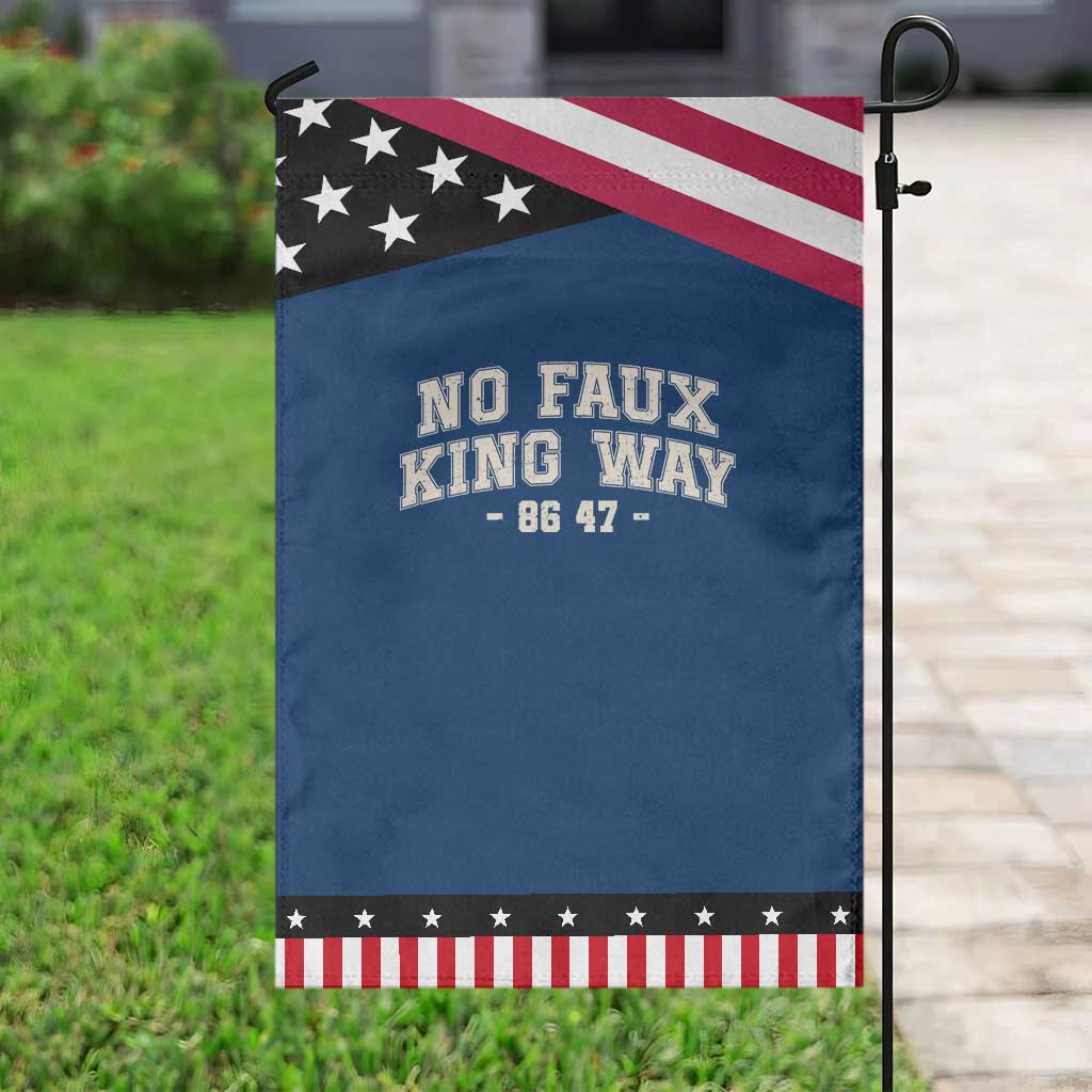 Snarky No Kings In America Garden Flag No Faux King Way 86 47 Vintage Retro