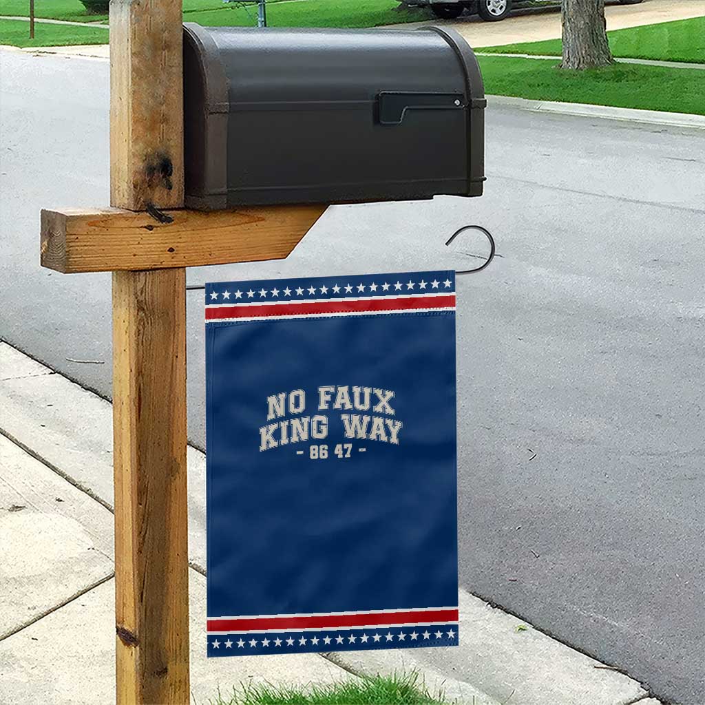 Snarky No Kings In America Garden Flag No Faux King Way 86 47 Vintage Retro