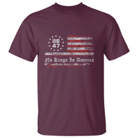 No Kings in America T Shirt 86 47 US Flag Impeach 47