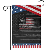 No Kings in America Garden Flag 86 47 US Flag Impeach 47
