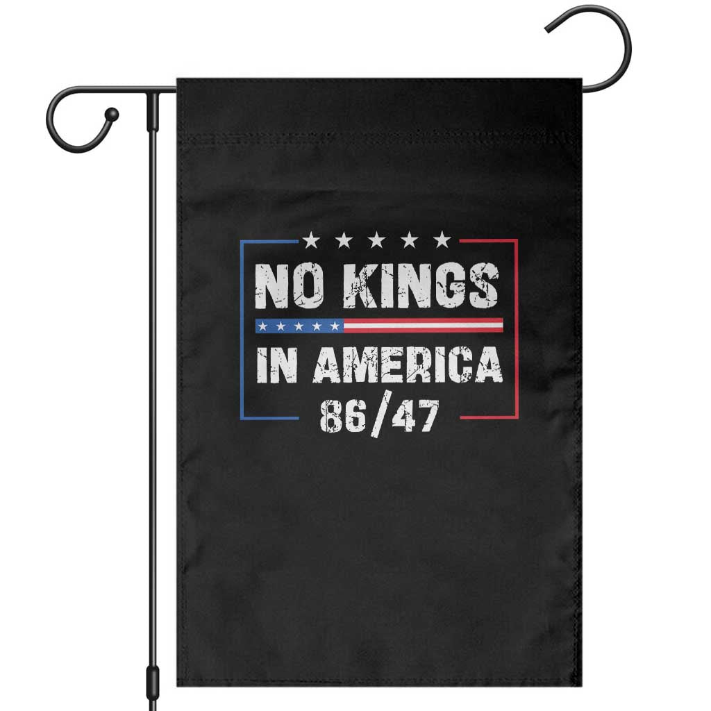 No Kings in America Garden Flag 86 47 Impeach 47 - Wonder Print Shop
