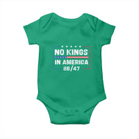 No Kings in America Baby Onesie 86 47 Impeach 47