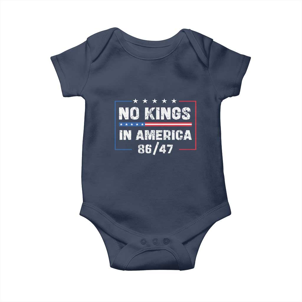 No Kings in America Baby Onesie 86 47 Impeach 47