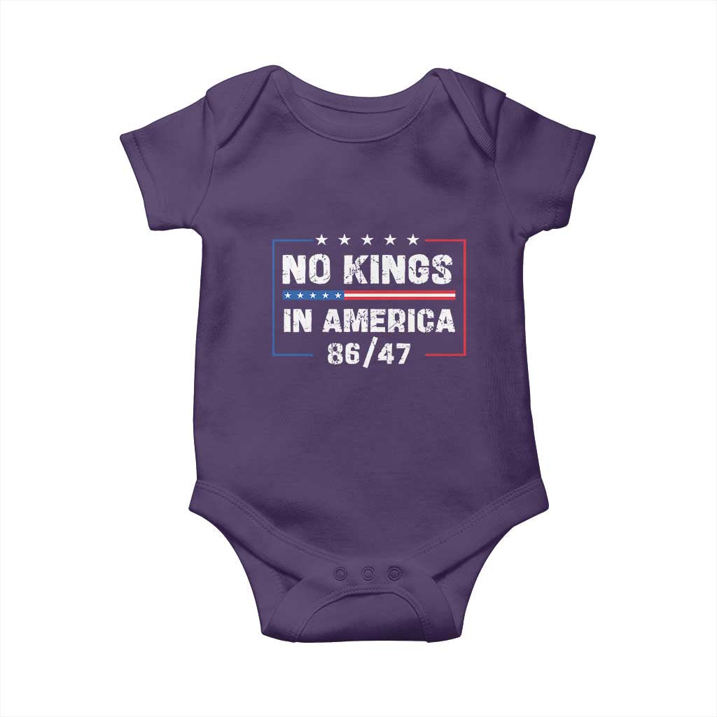 No Kings in America Baby Onesie 86 47 Impeach 47