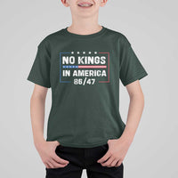 No Kings in America T Shirt For Kid 86 47 Impeach 47