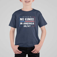 No Kings in America T Shirt For Kid 86 47 Impeach 47