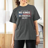 No Kings in America T Shirt For Women 86 47 Impeach 47