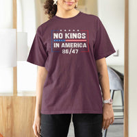 No Kings in America T Shirt For Women 86 47 Impeach 47