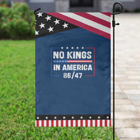 No Kings in America Garden Flag 86 47 Impeach 47