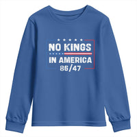 No Kings in America Youth Sweatshirt 86 47 Impeach 47