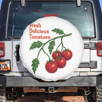 Subtle FDT Spare Tire Cover Fresh Delicious Tomatoes Retro Tomato Vine Graphic Political Humor