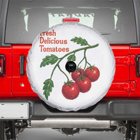 Subtle FDT Spare Tire Cover Fresh Delicious Tomatoes Retro Tomato Vine Graphic Political Humor