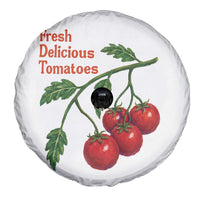 Subtle FDT Spare Tire Cover Fresh Delicious Tomatoes Retro Tomato Vine Graphic Political Humor