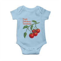 Subtle FDT Baby Onesie Fresh Delicious Tomatoes Retro Tomato Vine Graphic Political Humor