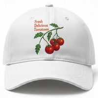 Subtle FDT Baseball Cap Fresh Delicious Tomatoes Retro Tomato Vine Graphic Political Humor