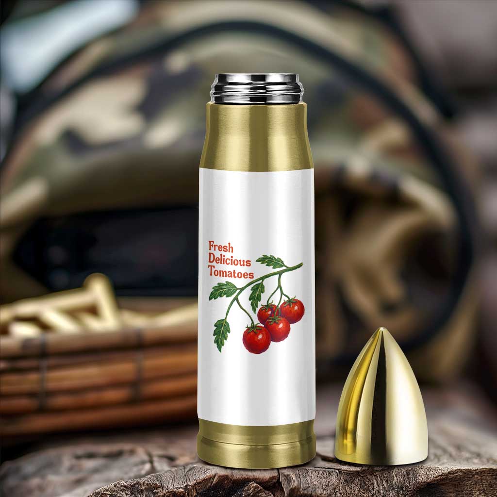 Subtle FDT Bullet Tumbler Fresh Delicious Tomatoes Retro Tomato Vine Graphic Political Humor
