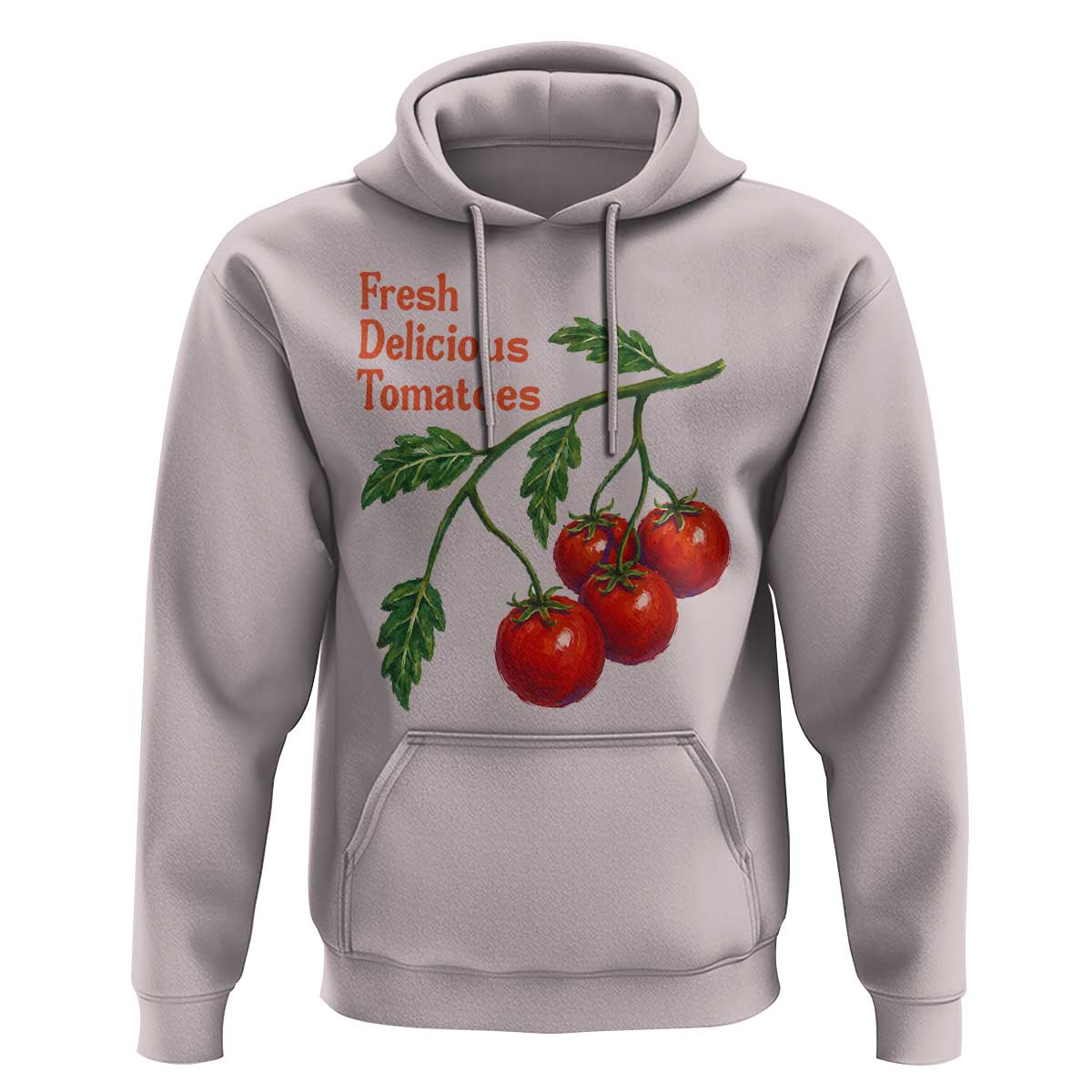 Subtle FDT Hoodie Fresh Delicious Tomatoes Retro Tomato Vine Graphic Political Humor
