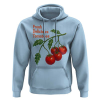 Subtle FDT Hoodie Fresh Delicious Tomatoes Retro Tomato Vine Graphic Political Humor