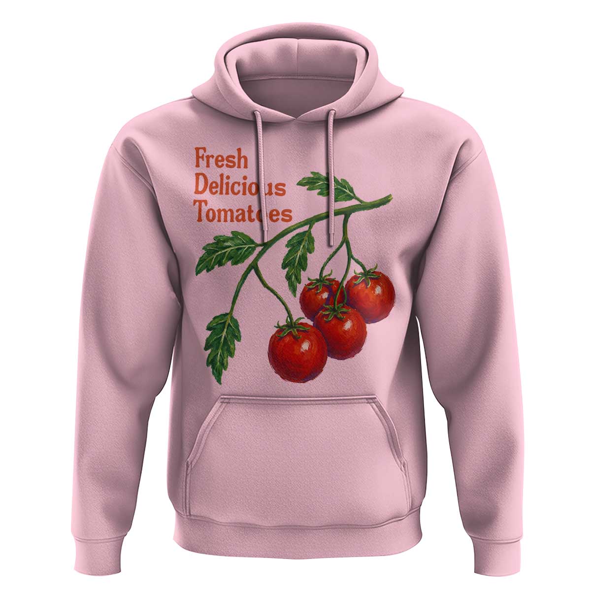 Subtle FDT Hoodie Fresh Delicious Tomatoes Retro Tomato Vine Graphic Political Humor