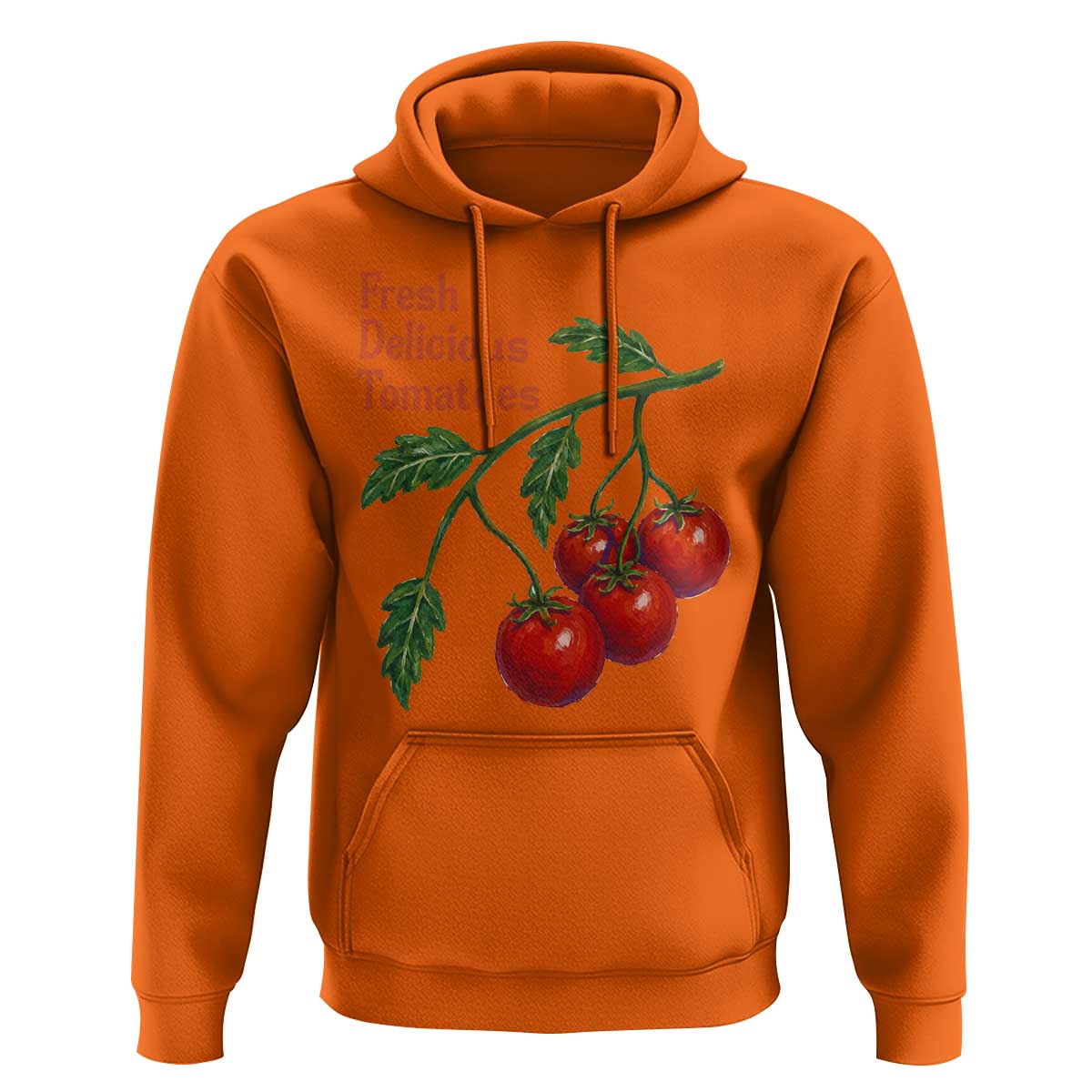 Subtle FDT Hoodie Fresh Delicious Tomatoes Retro Tomato Vine Graphic Political Humor
