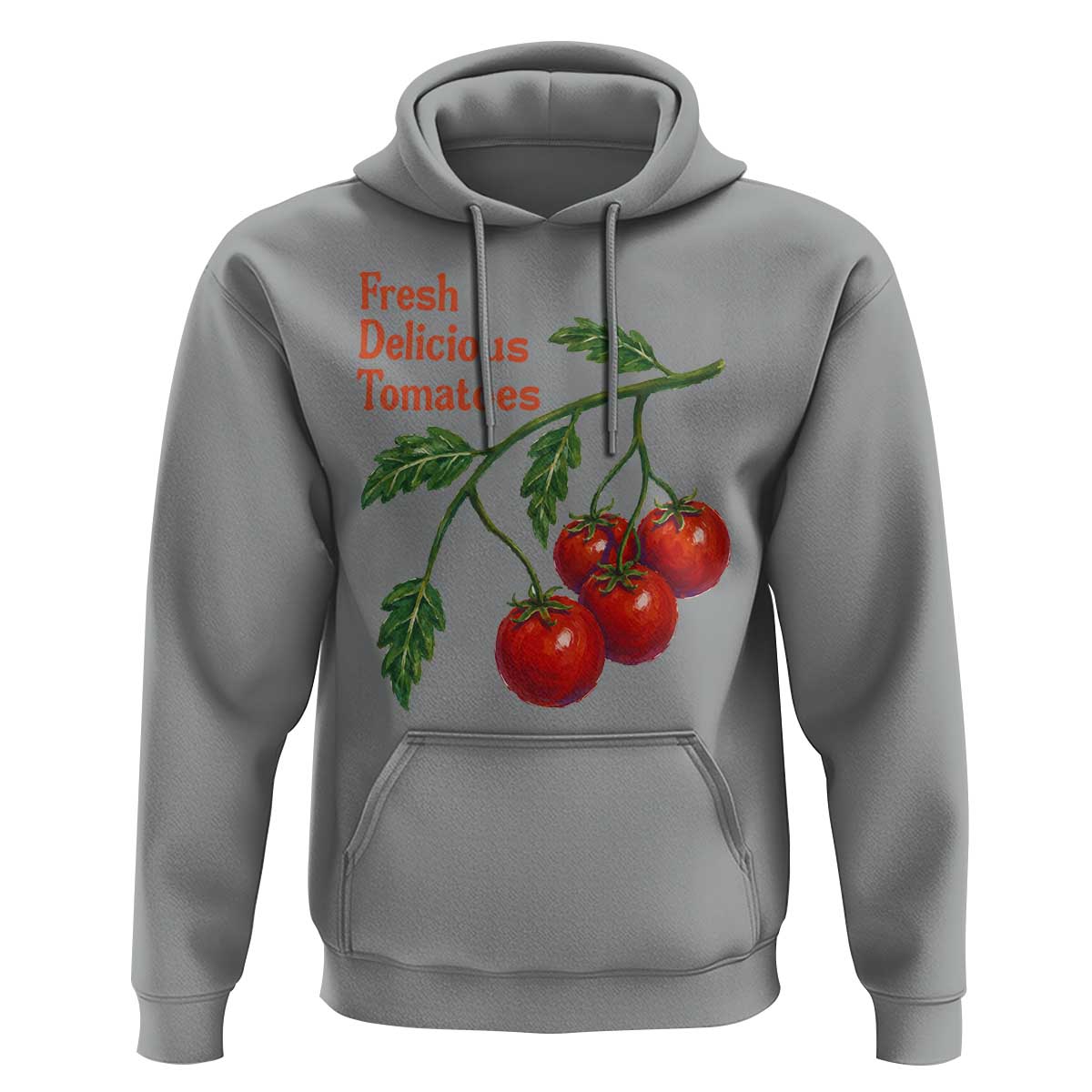Subtle FDT Hoodie Fresh Delicious Tomatoes Retro Tomato Vine Graphic Political Humor