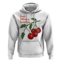 Subtle FDT Hoodie Fresh Delicious Tomatoes Retro Tomato Vine Graphic Political Humor
