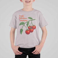 Subtle FDT T Shirt For Kid Fresh Delicious Tomatoes Retro Tomato Vine Graphic Political Humor