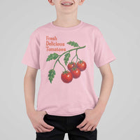 Subtle FDT T Shirt For Kid Fresh Delicious Tomatoes Retro Tomato Vine Graphic Political Humor