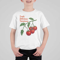 Subtle FDT T Shirt For Kid Fresh Delicious Tomatoes Retro Tomato Vine Graphic Political Humor