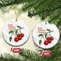 Subtle FDT Ceramic Ornament Fresh Delicious Tomatoes Retro Tomato Vine Graphic Political Humor