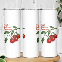 Subtle FDT Skinny Tumbler Fresh Delicious Tomatoes Retro Tomato Vine Graphic Political Humor