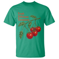 Subtle FDT T Shirt Fresh Delicious Tomatoes Retro Tomato Vine Graphic Political Humor