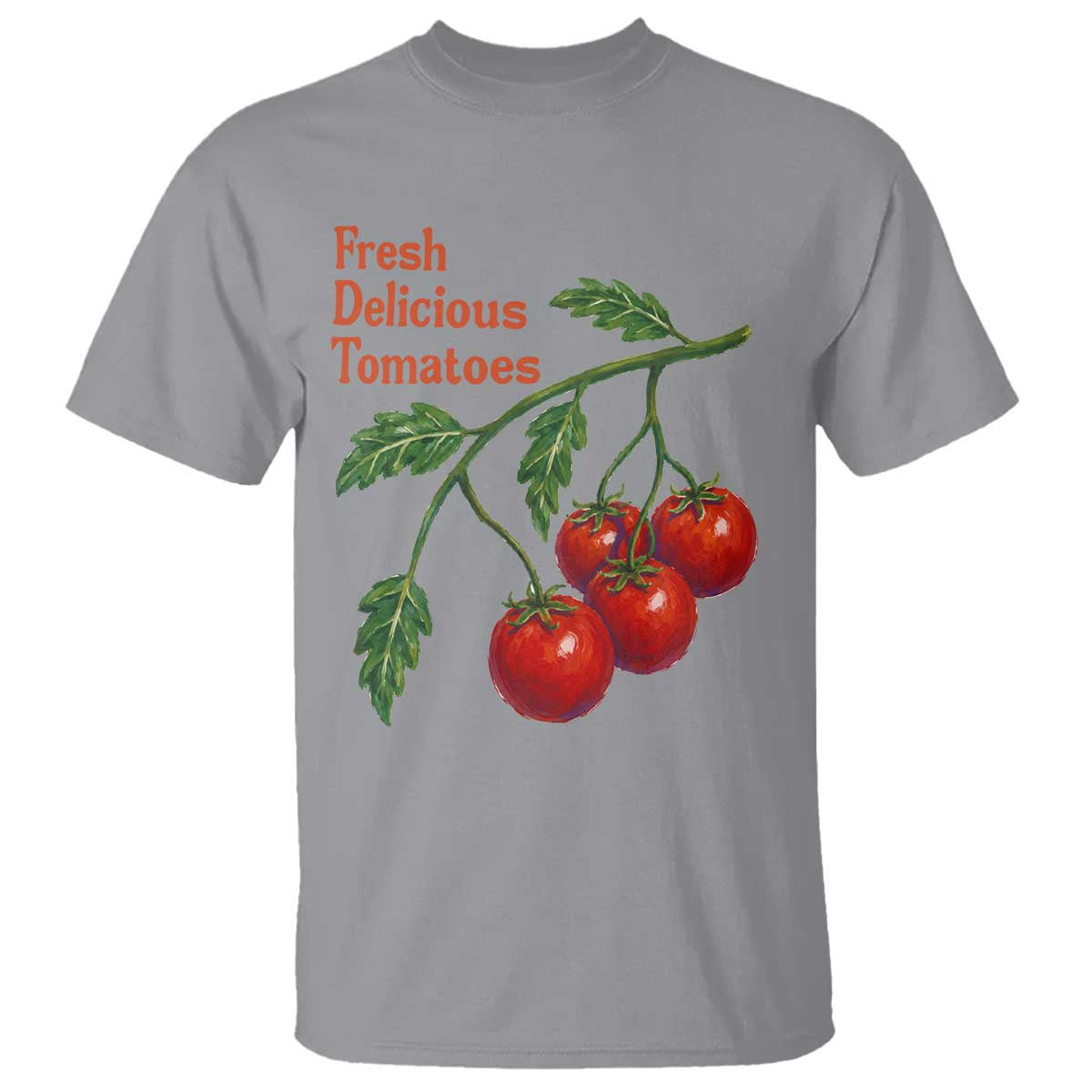 Subtle FDT T Shirt Fresh Delicious Tomatoes Retro Tomato Vine Graphic Political Humor